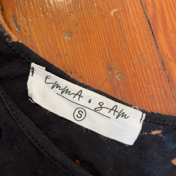 Emma & Sam Bleach Tie Dye Drawstring Tank LF - Picture 4 of 4